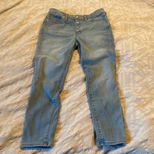 NWT Madewell Button Fly Highrise Skinny
